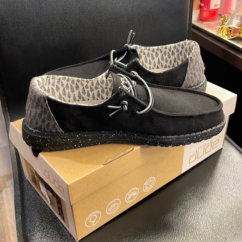 BRAND NEW hey dude slip ons